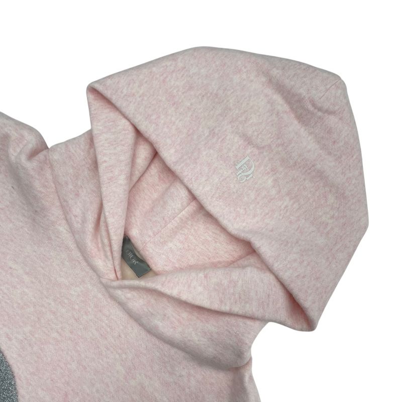 Christian Dior × ERL Glitter Mix Sweat Hoodie - Pink & Silver