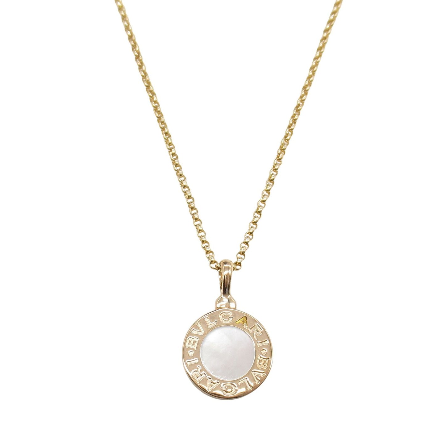 BVLGARI Bvlgari Mother of Pearl Necklace in 18K Pink Gold