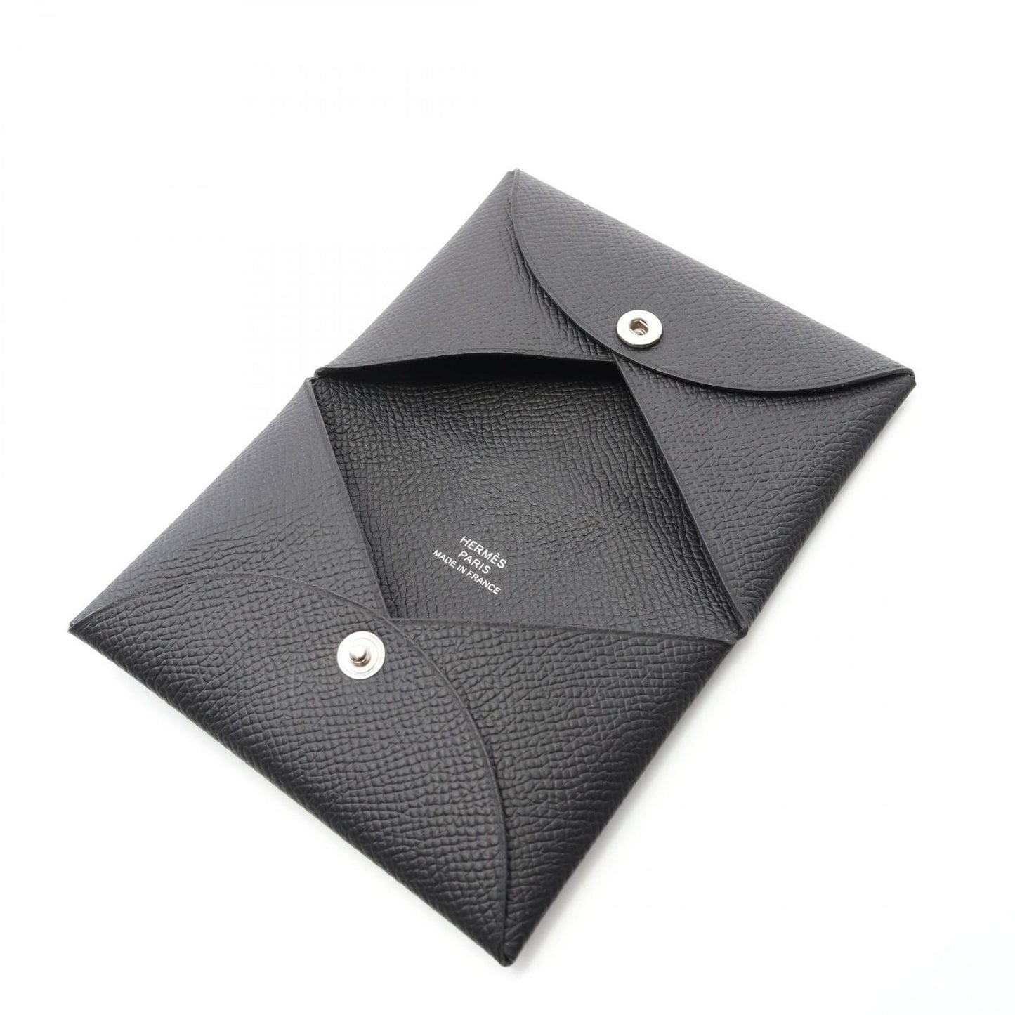 HERMES Calvi Coin Case in Black - Exquisite Craftsmanship