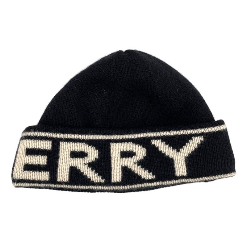 Burberry Logo Cap in Black Wool - A Timeless Classic
