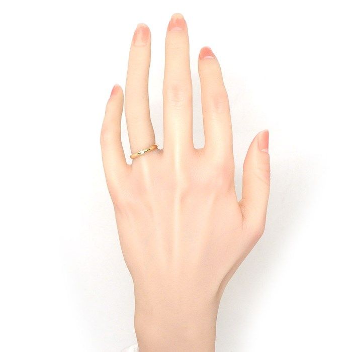 Tiffany & Co. 1pt Diamond Stacking Band Ring in K18 Pink Gold