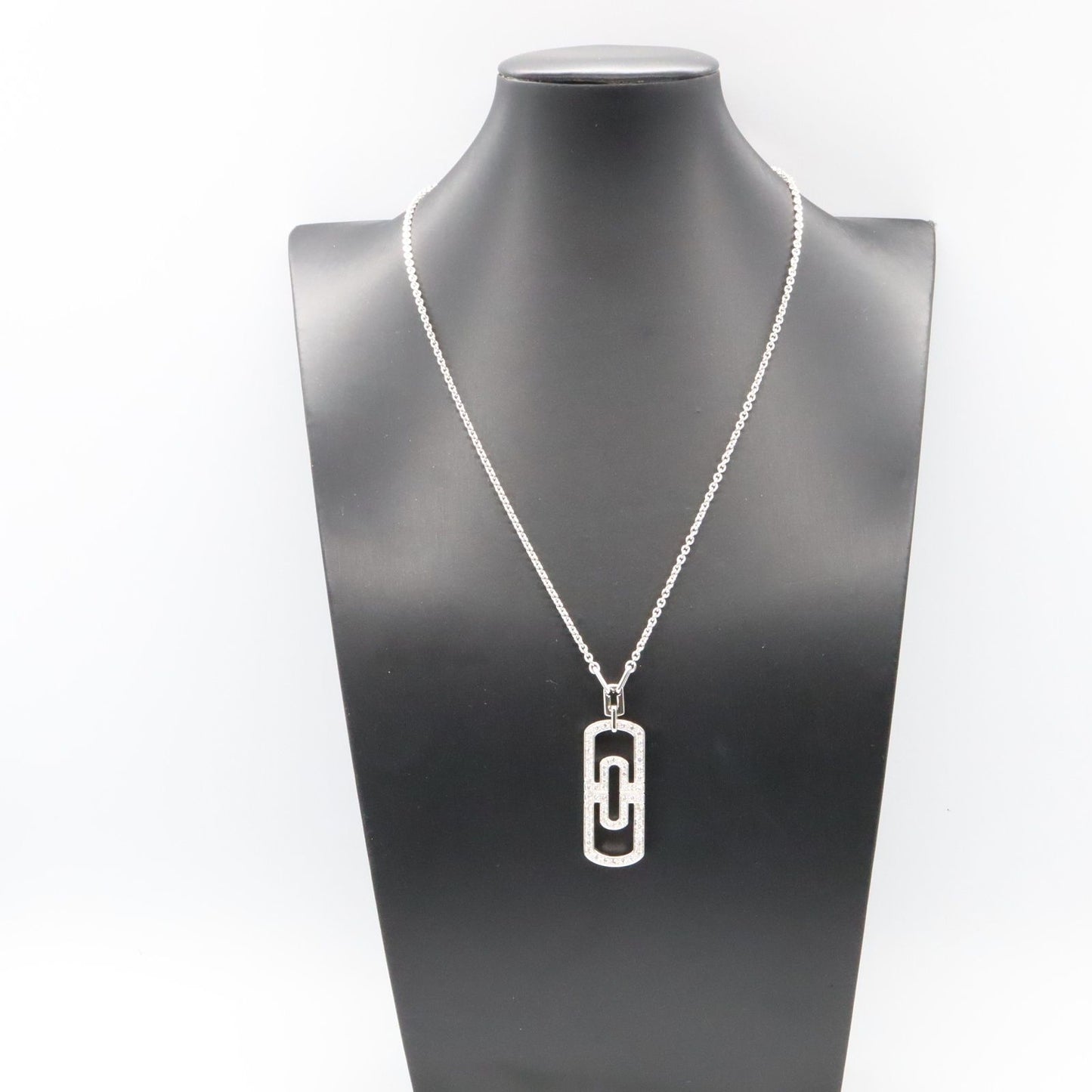 BVLGARI Parentesi Diamond Necklace in 18K White Gold