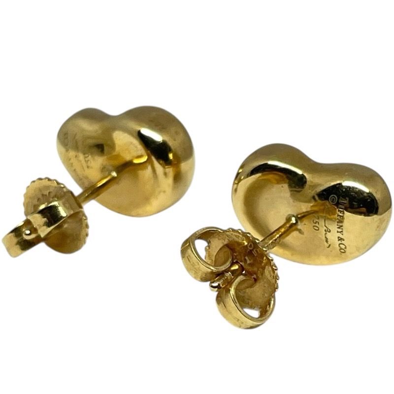 Tiffany & Co. 750YG Bean Earrings - Exquisite Luxury