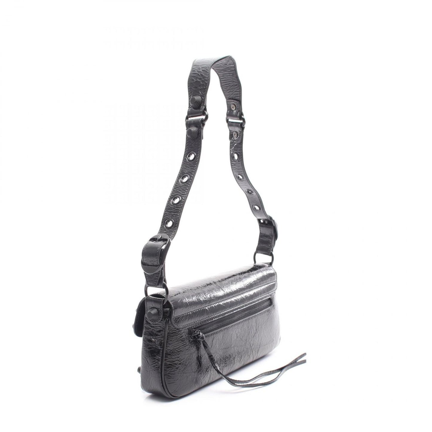 BALENCIAGA Le Cagole S Shoulder Bag in Black Leather - New