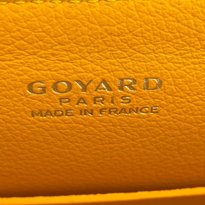 GOYARD Saigon Mini Navy Coated Canvas Shoulder Bag for Women