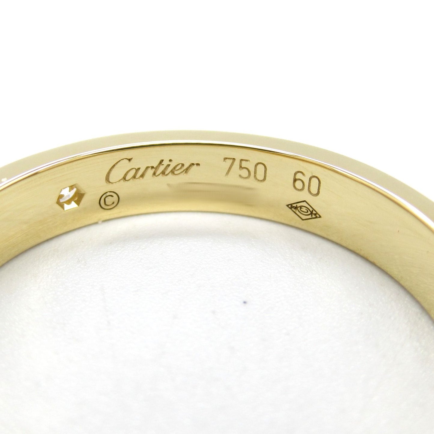 Cartier Mini Love Ring in 18K Yellow Gold with Diamonds