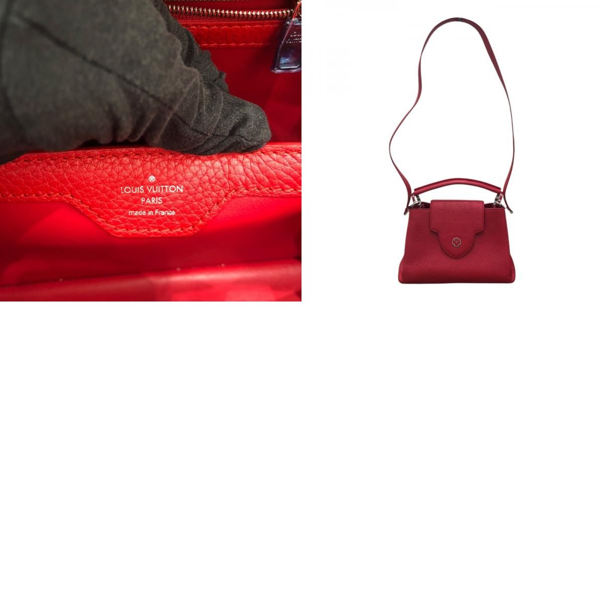 Louis Vuitton Capucines BB Red Leather Shoulder Bag - Exquisite Craftsmanship