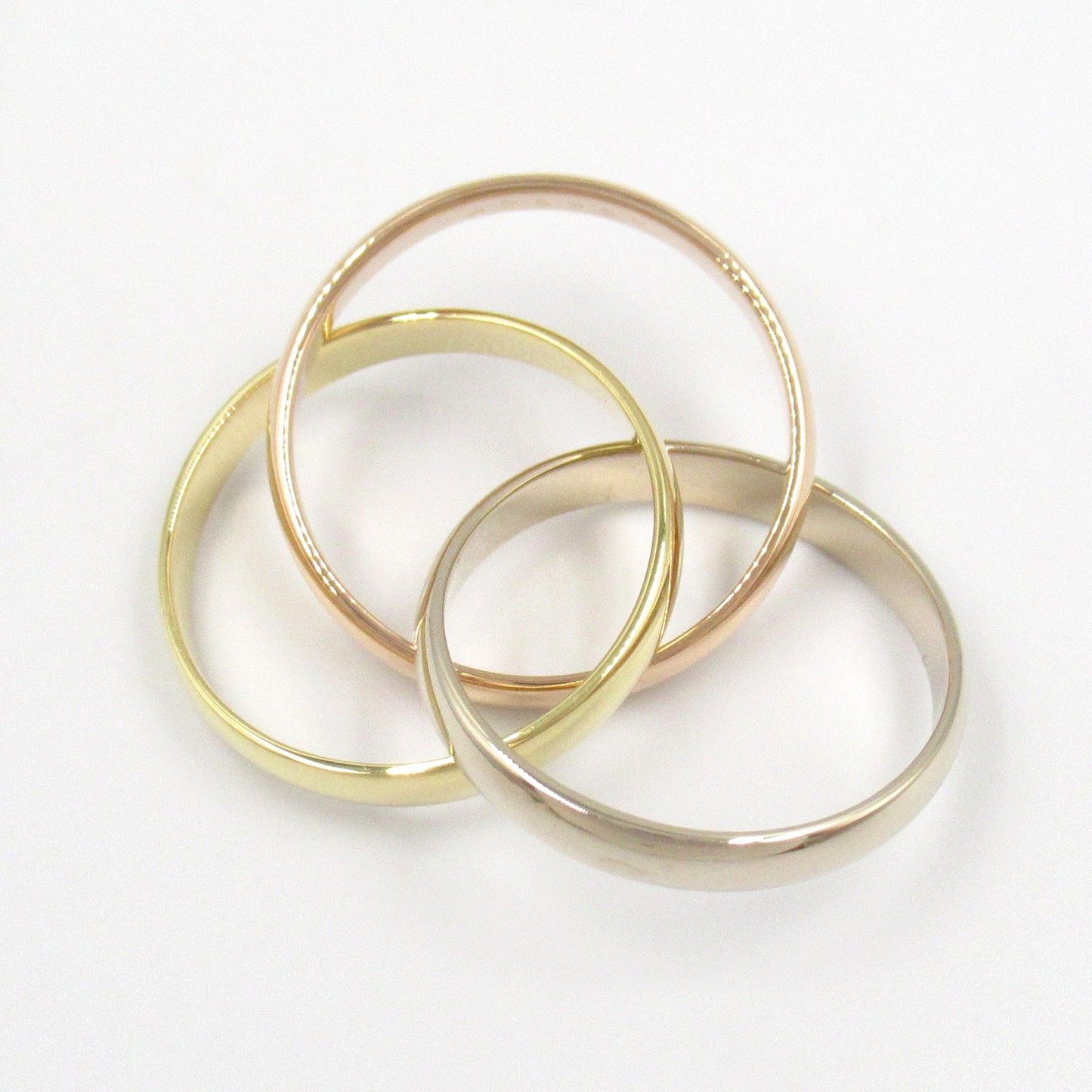Cartier Trinity Ring in K18 Yellow, White & Pink Gold - Unisex