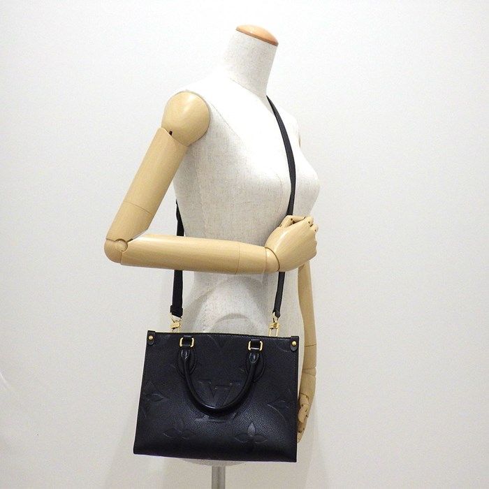 Louis Vuitton OnTheGo PM Handbag in Noir Monogram Empreinte