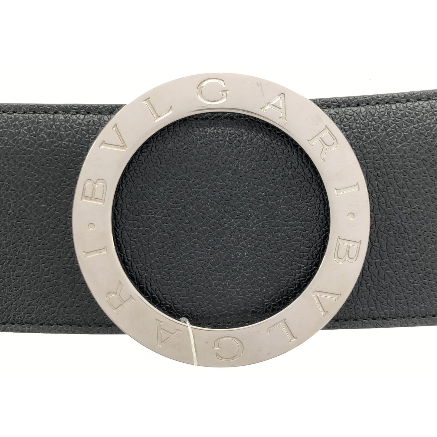 BVLGARI Black Leather Belt - Timeless Elegance