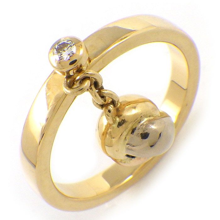 Cartier Trinity Swing Drop Ring with Diamond - 18K Gold
