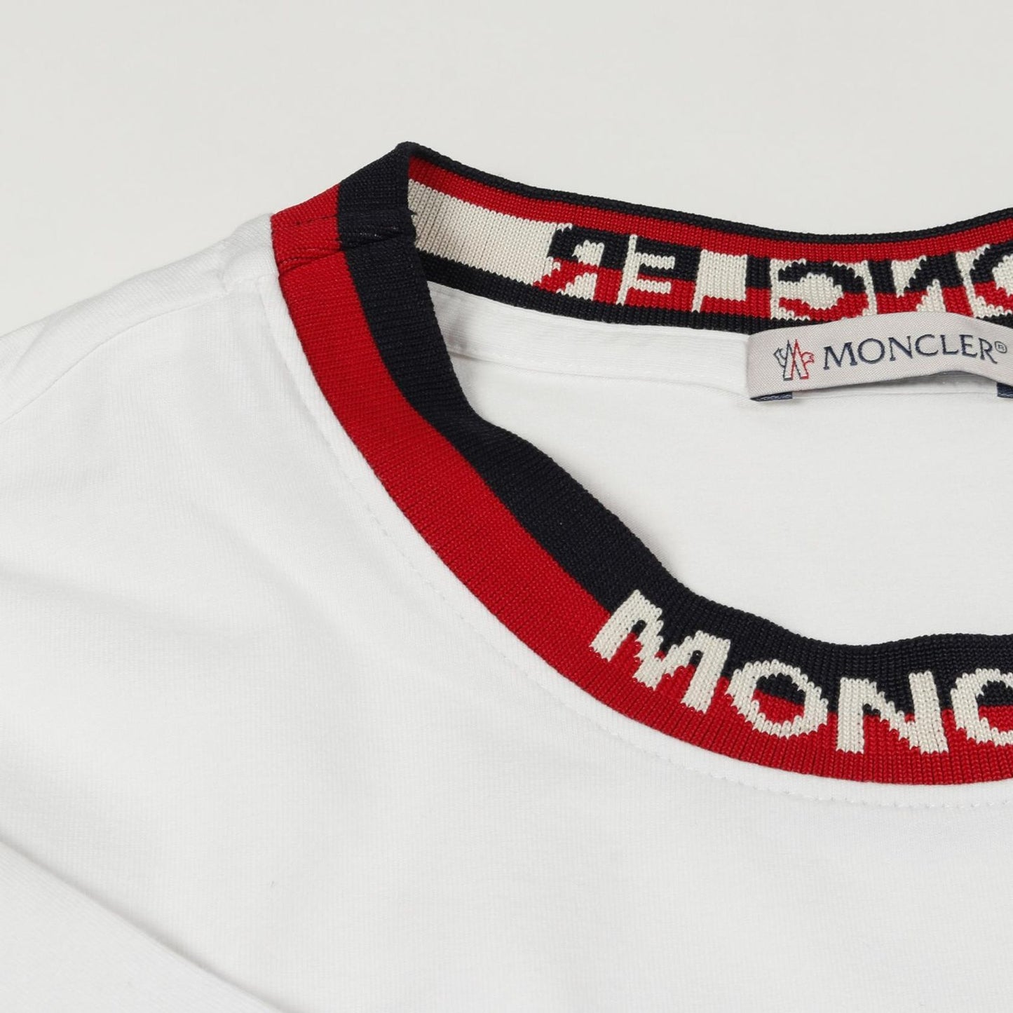 MONCLER Cotton T-Shirt in White - Exclusive Luxury Fashion