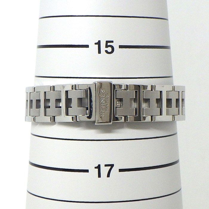 HERMES Clipper CL4.210 Date Watch - Black Dial, Stainless Steel