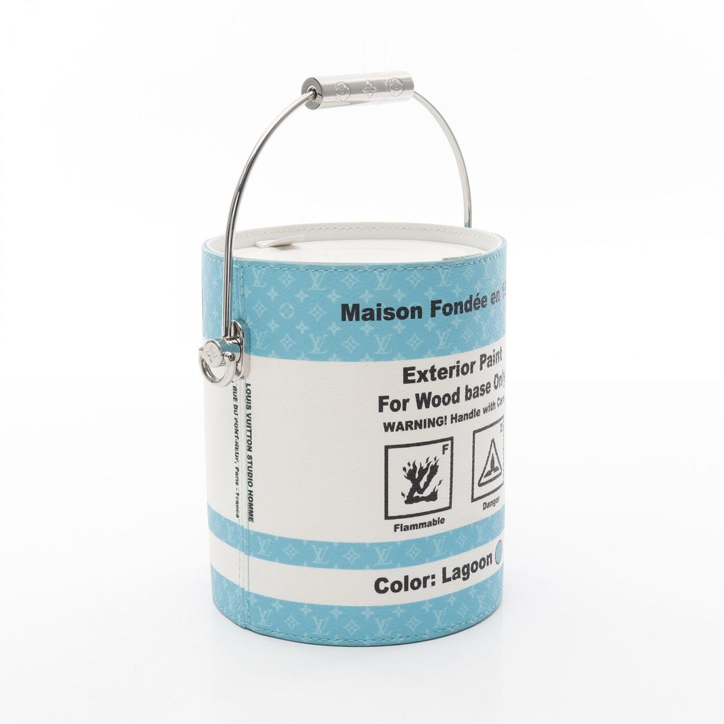 Louis Vuitton Paint Can Lagoon Handbag - Turquoise PVC Canvas