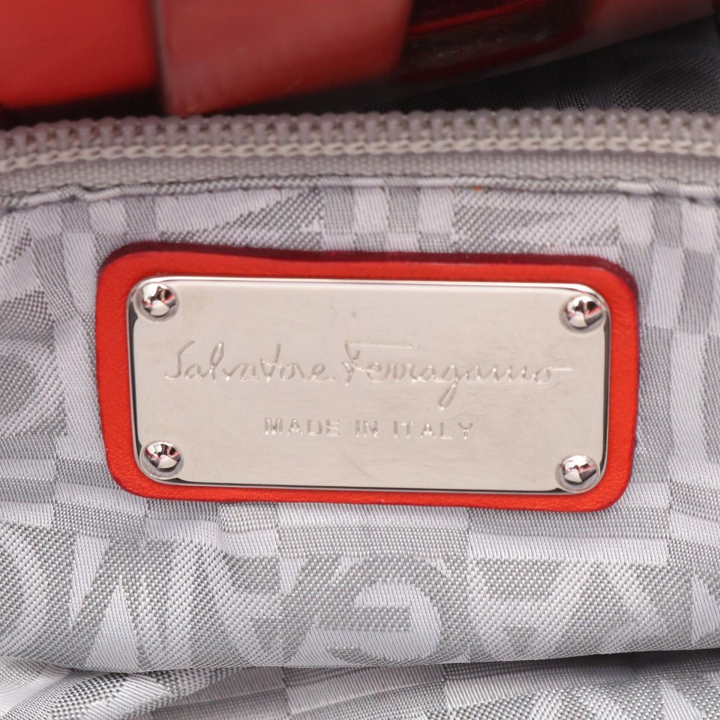 Salvatore Ferragamo Red Leather Tote Bag - Timeless Elegance