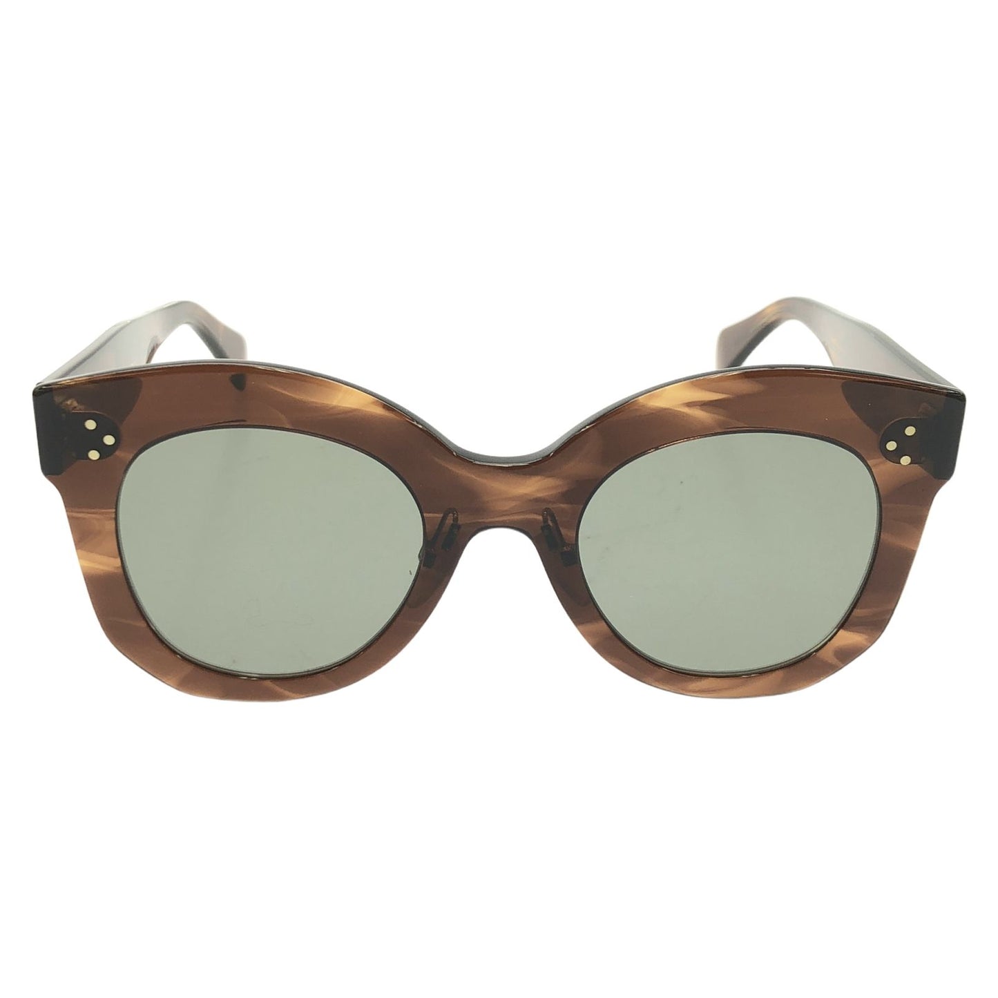 CELINE Brown Plastic Sunglasses - Timeless Elegance