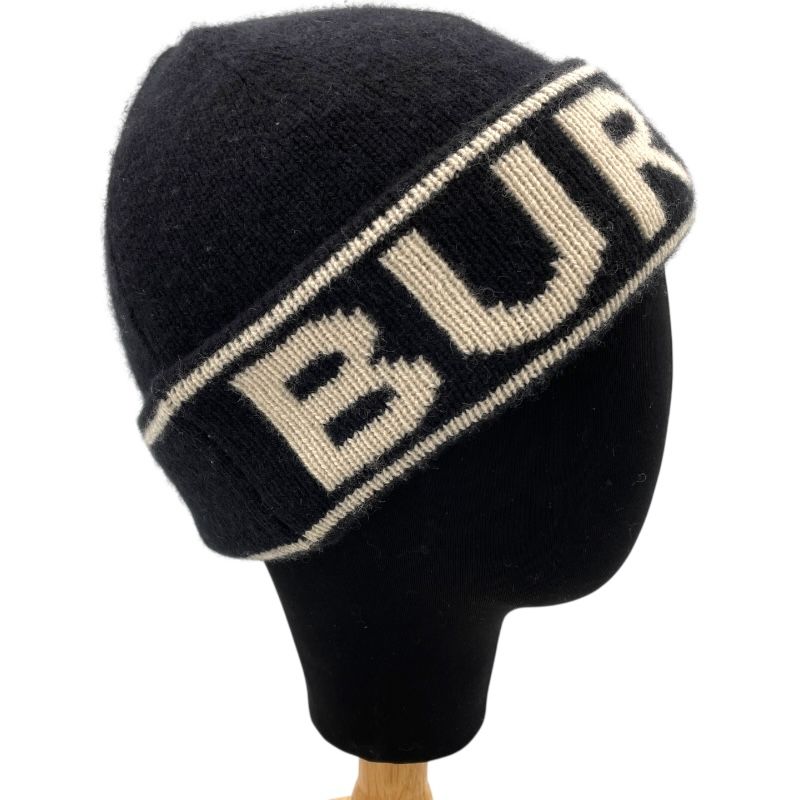Burberry Logo Cap in Black Wool - A Timeless Classic