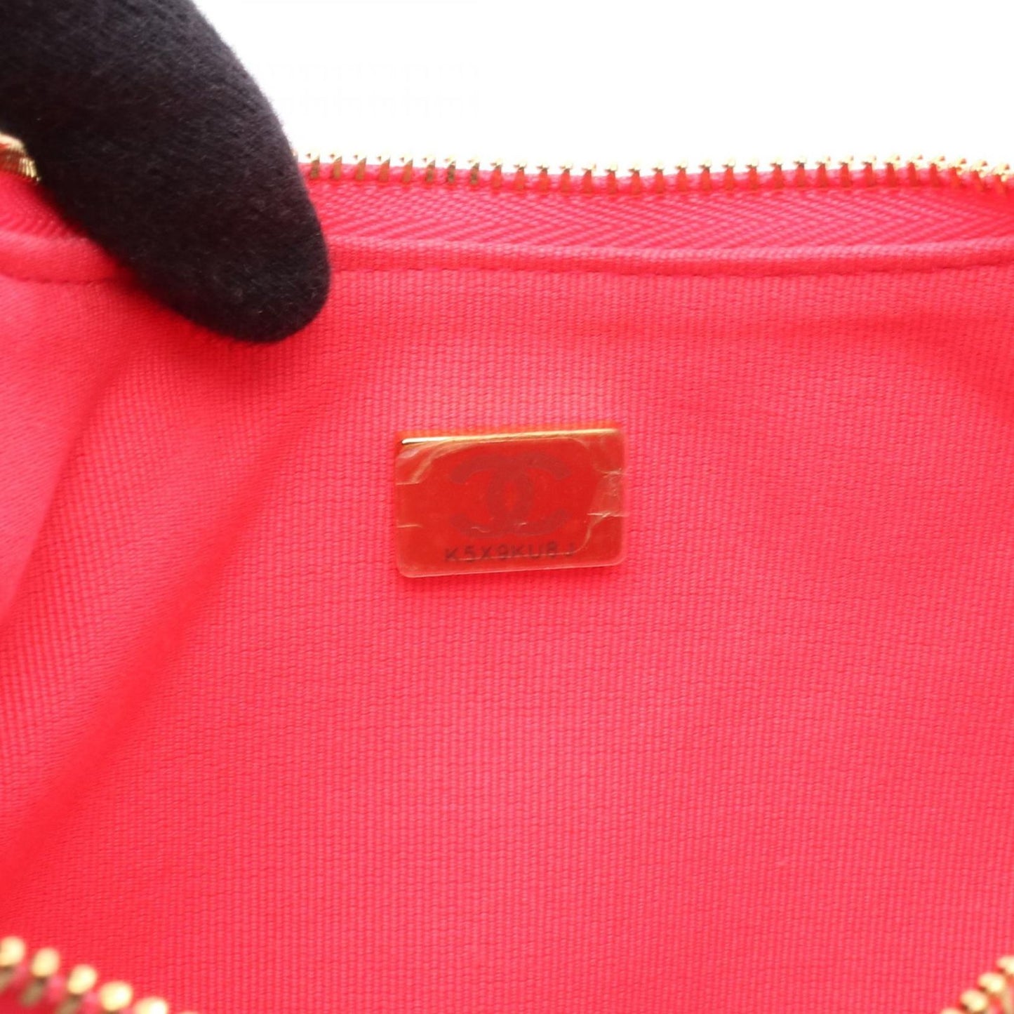 CHANEL Matelassé Half Moon Pink Leather Shoulder Bag