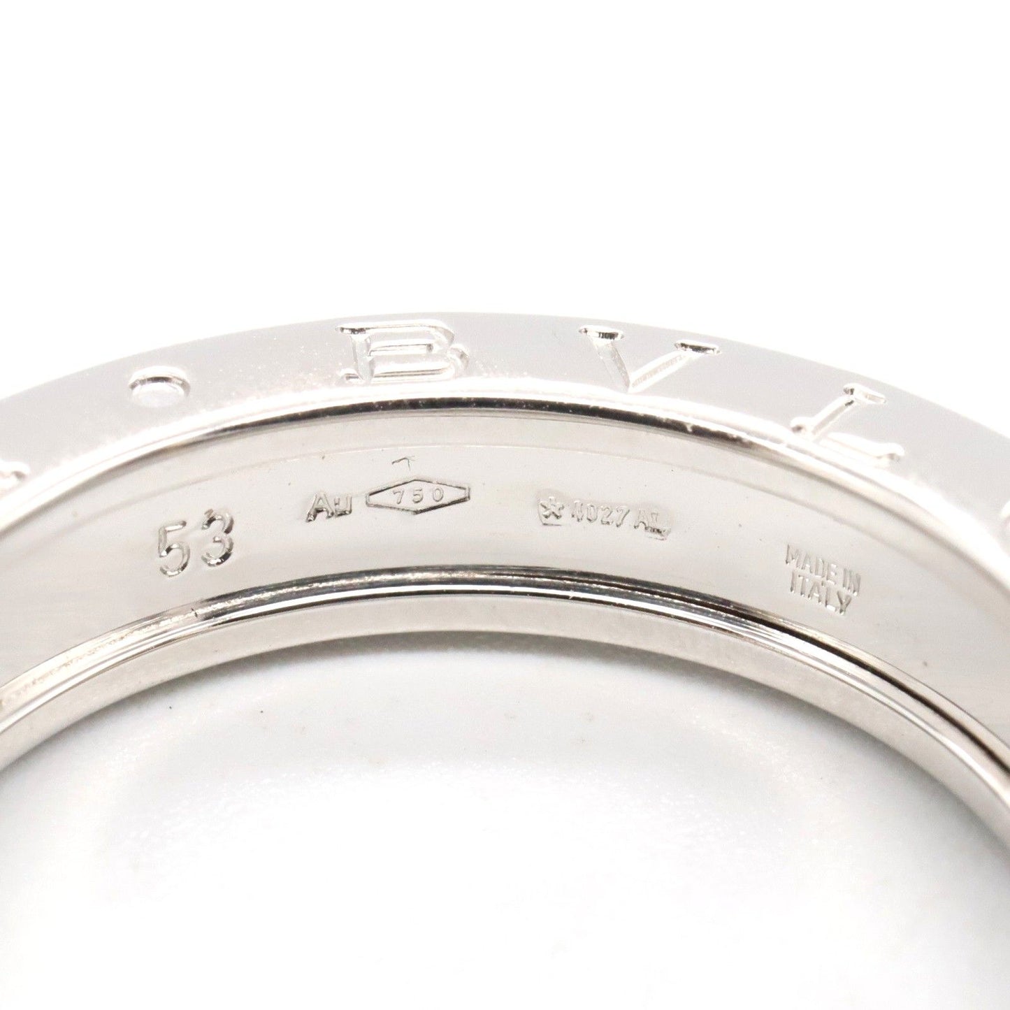 BVLGARI B-zero1 Ring in K18 White Gold - Unisex Elegance