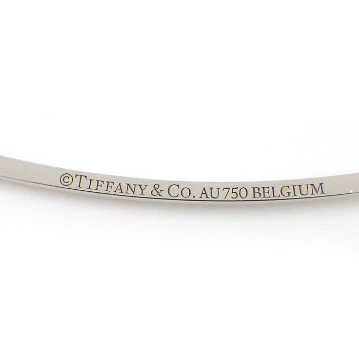 Tiffany & Co. T Smile Large Diamond Necklace in K18 White Gold