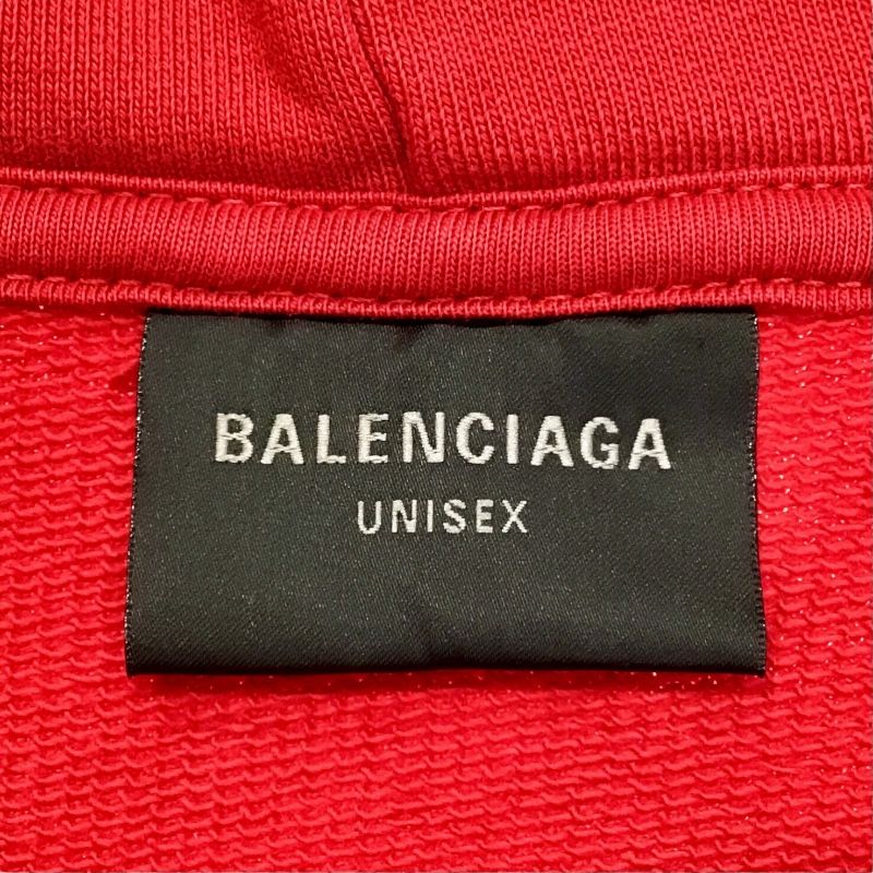 Balenciaga Oversized Distressed Sweatshirt in Red - Exclusive Edition