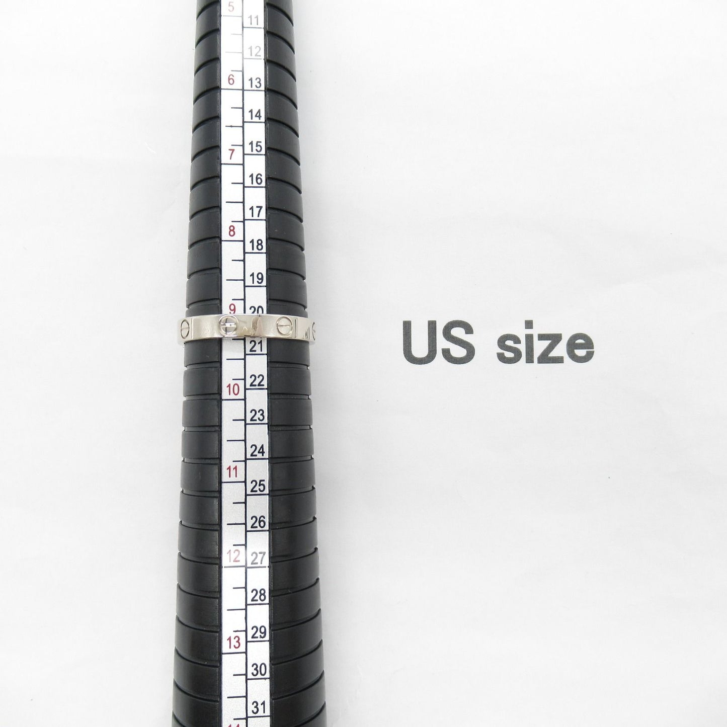 CARTIER Mini Love Ring in K18 White Gold - Timeless Elegance