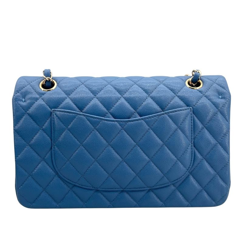 CHANEL Matelassé 25 Light Blue Caviar Skin Shoulder Bag