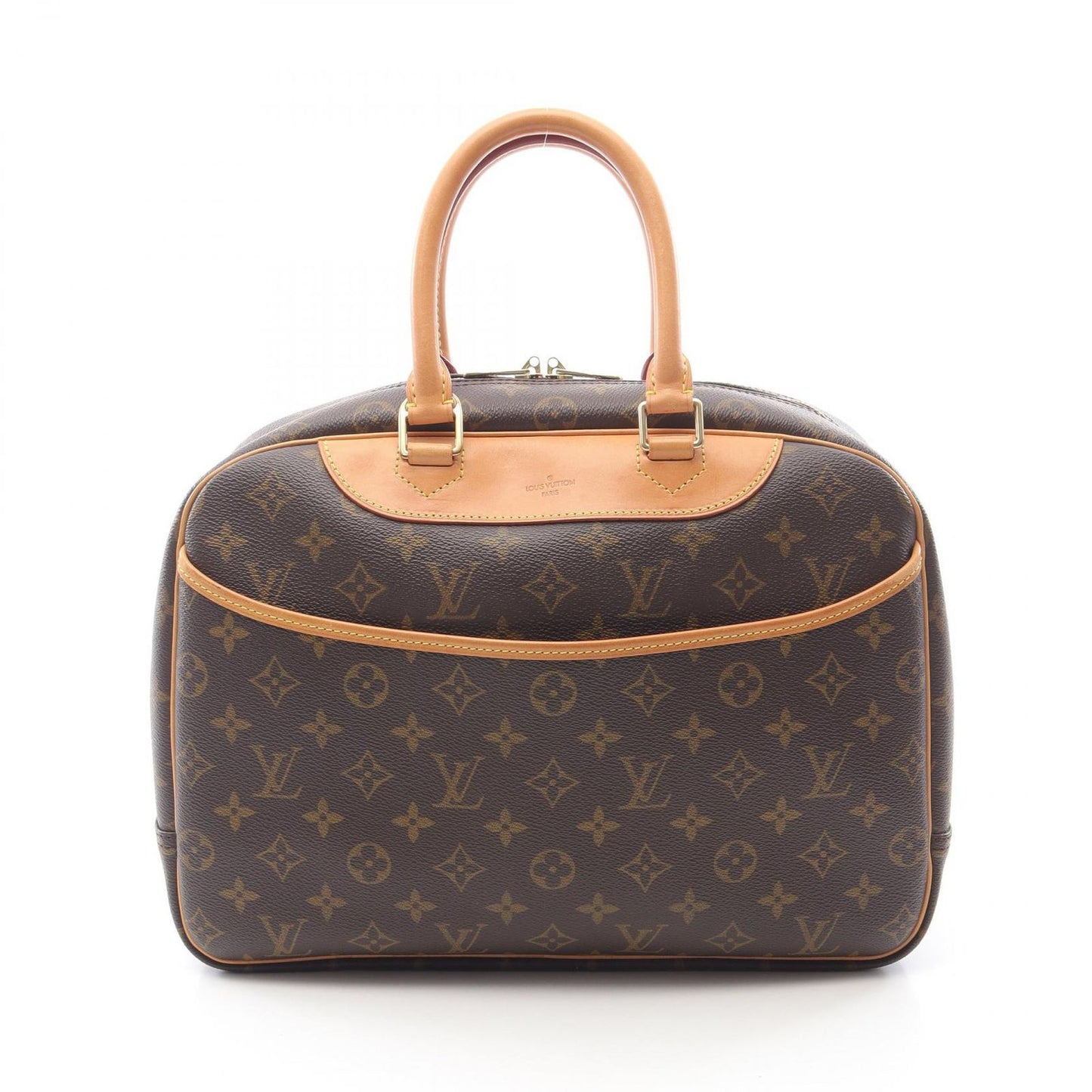 Louis Vuitton Deauville Bowling Vanity Monogram Handbag - Timeless Elegance