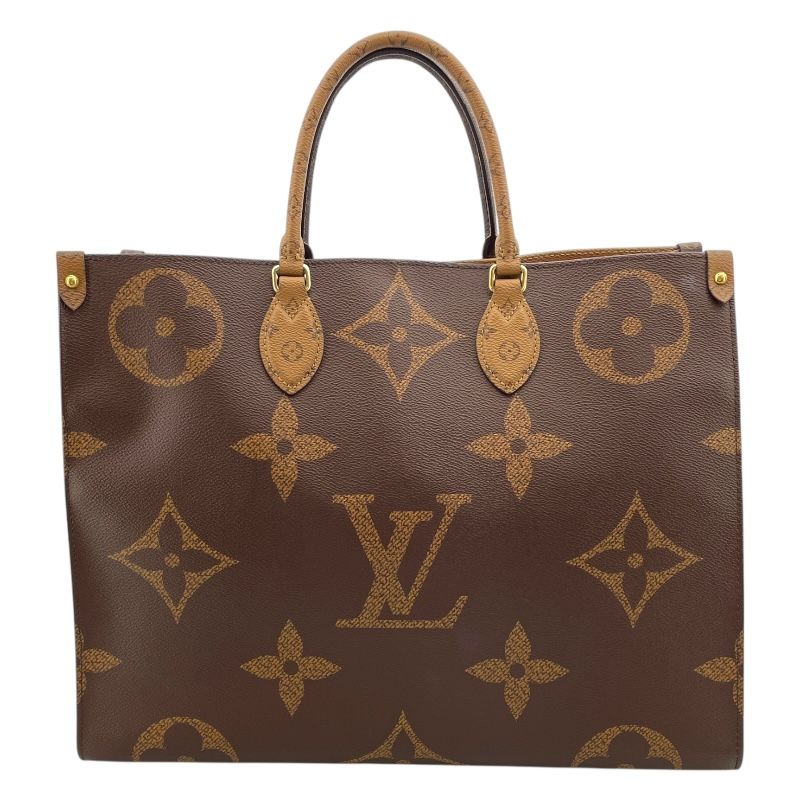 Louis Vuitton OnTheGo GM Monogram Giant Reverse Tote - Brown