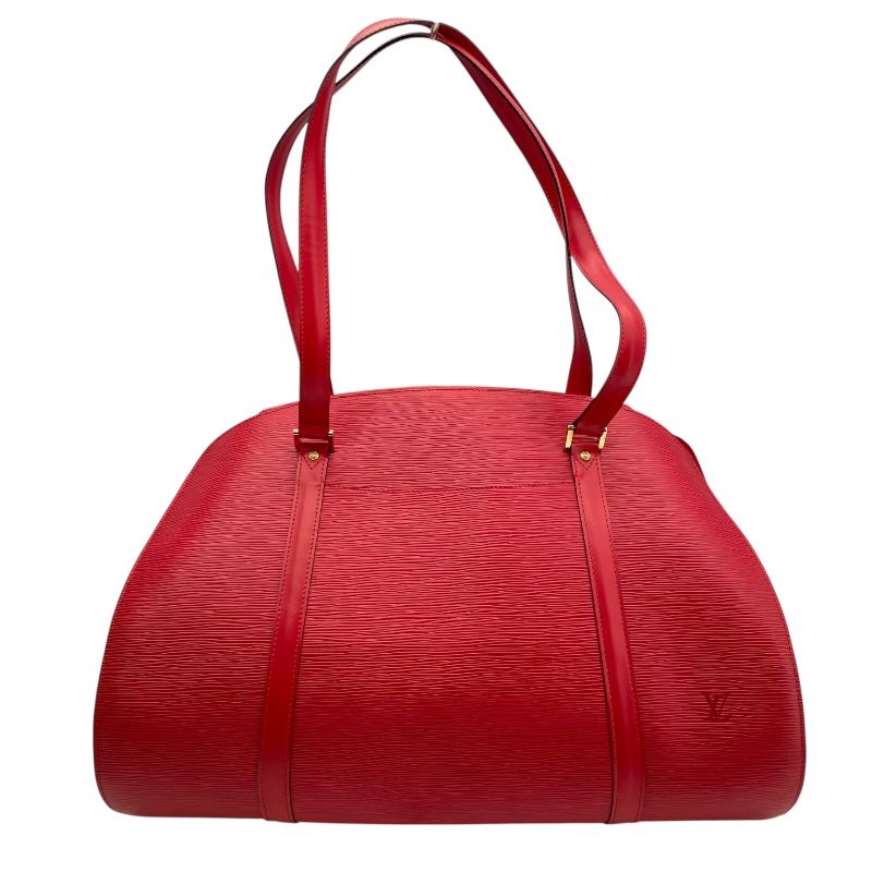 Louis Vuitton Sorbonne 50 Boston Bag in Red Epi Leather