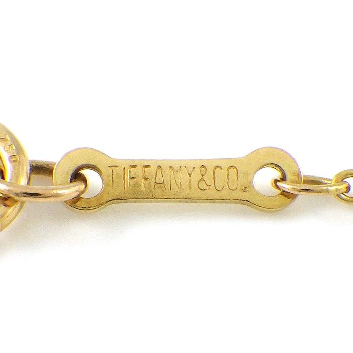 Tiffany & Co. Kiss X Cross Diamond Necklace in K18YG & PT950