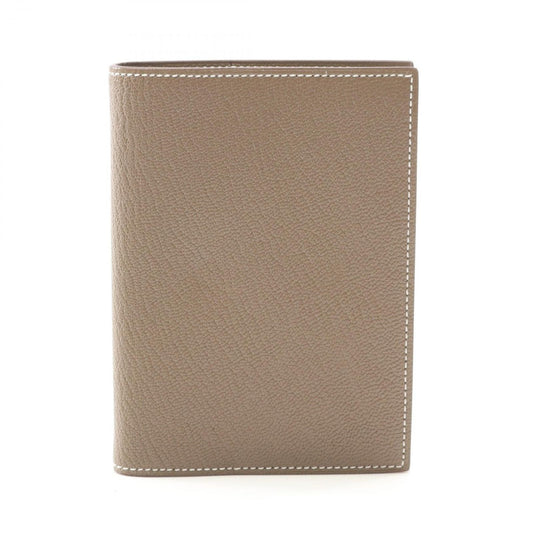 HERMES Agenda GM Etoupe Leather Cover - Exquisite Craftsmanship