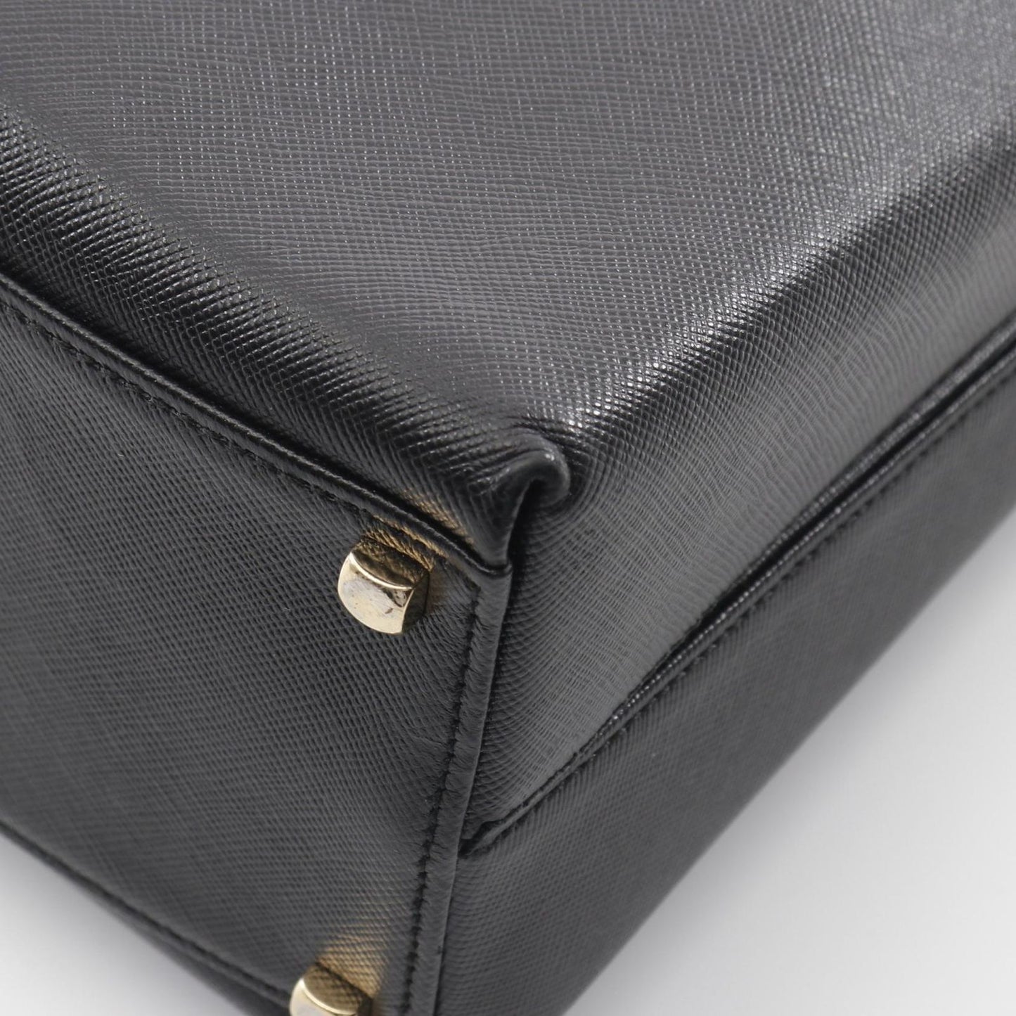 Salvatore Ferragamo Gancini Handbag in Black Leather - Timeless Elegance