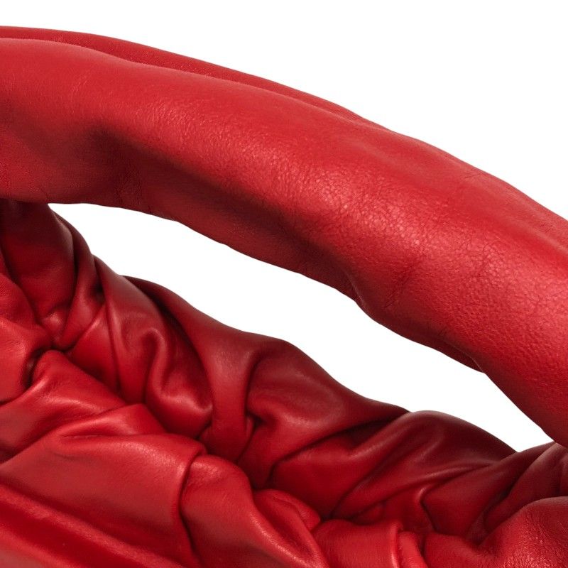 Bottega Veneta Red Leather Shoulder Pouch - Timeless Elegance
