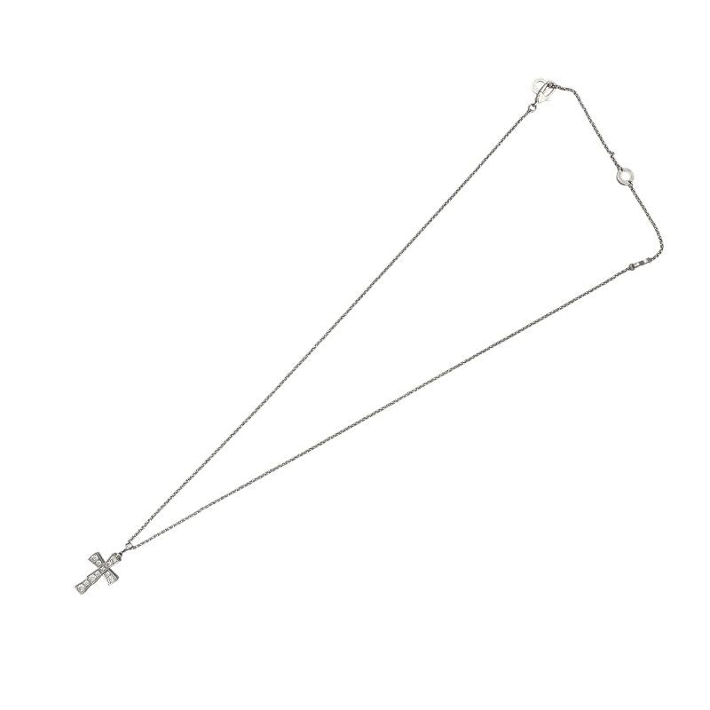 BVLGARI Serpenti Cross Diamond Necklace in 750WG