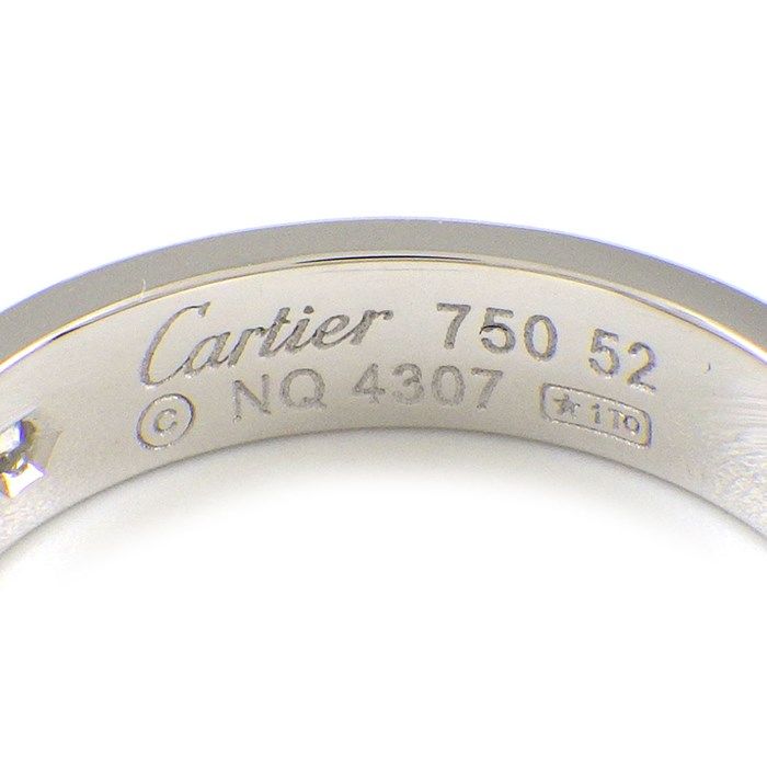 Cartier Love Ring Small Model with Diamond - K18 White Gold