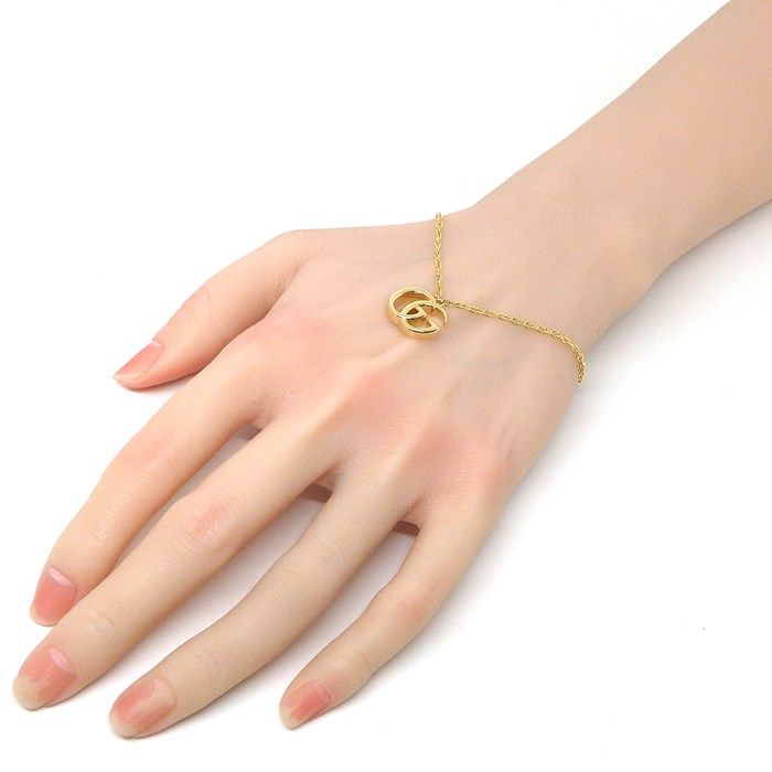 GUCCI GG Running Logo K18YG Bracelet - Exquisite Craftsmanship