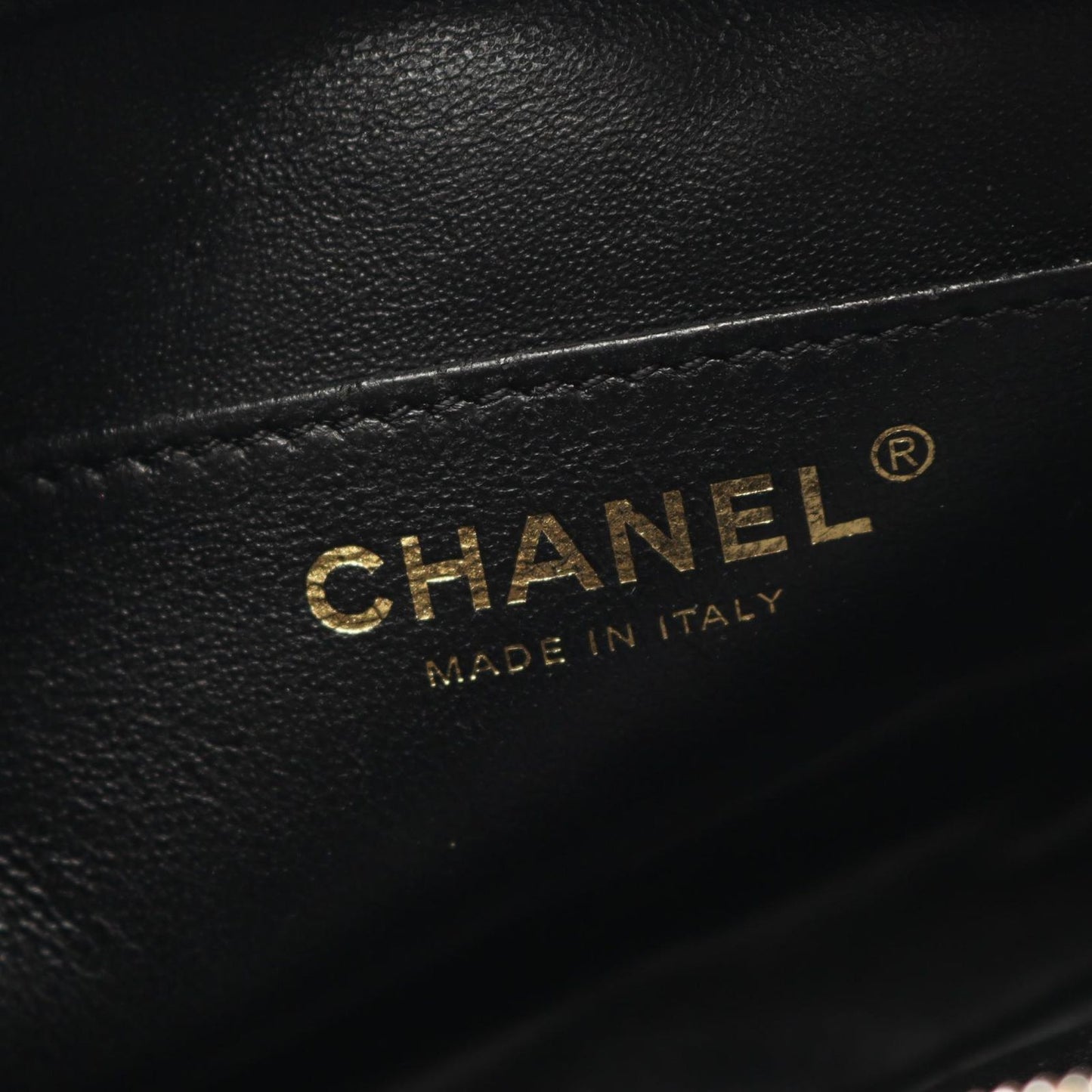 CHANEL 2.55 Chevron V-Stitch Camera Bag - Black Calfskin