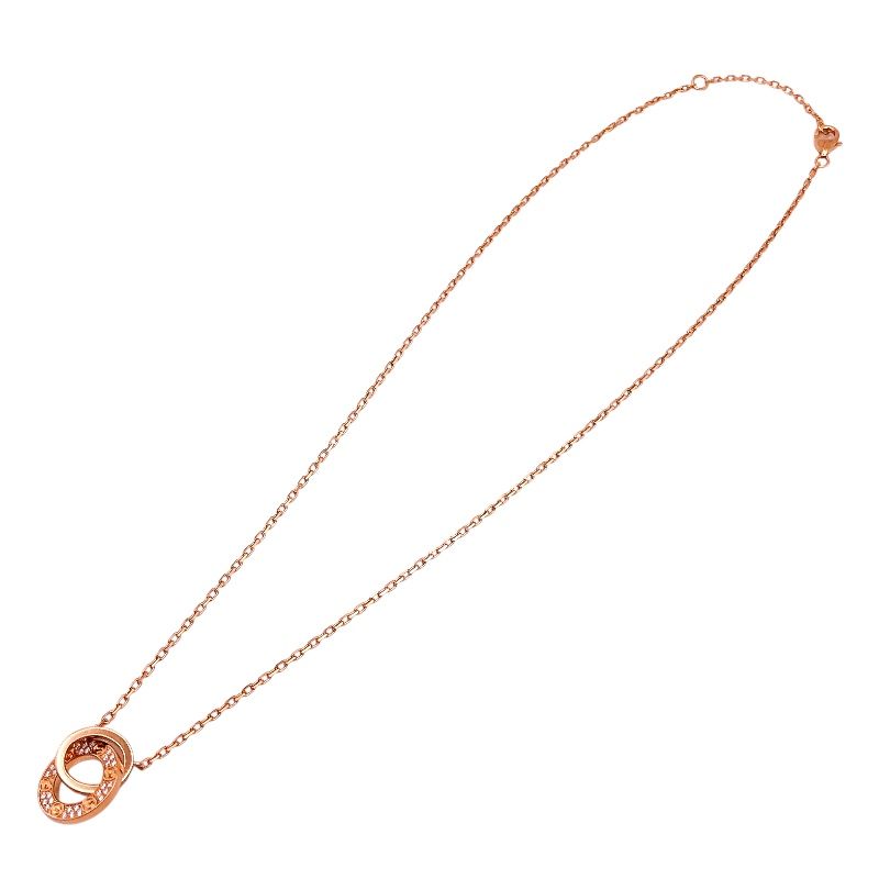 Cartier Love Necklace K18PG with Diamonds - Exquisite Luxury
