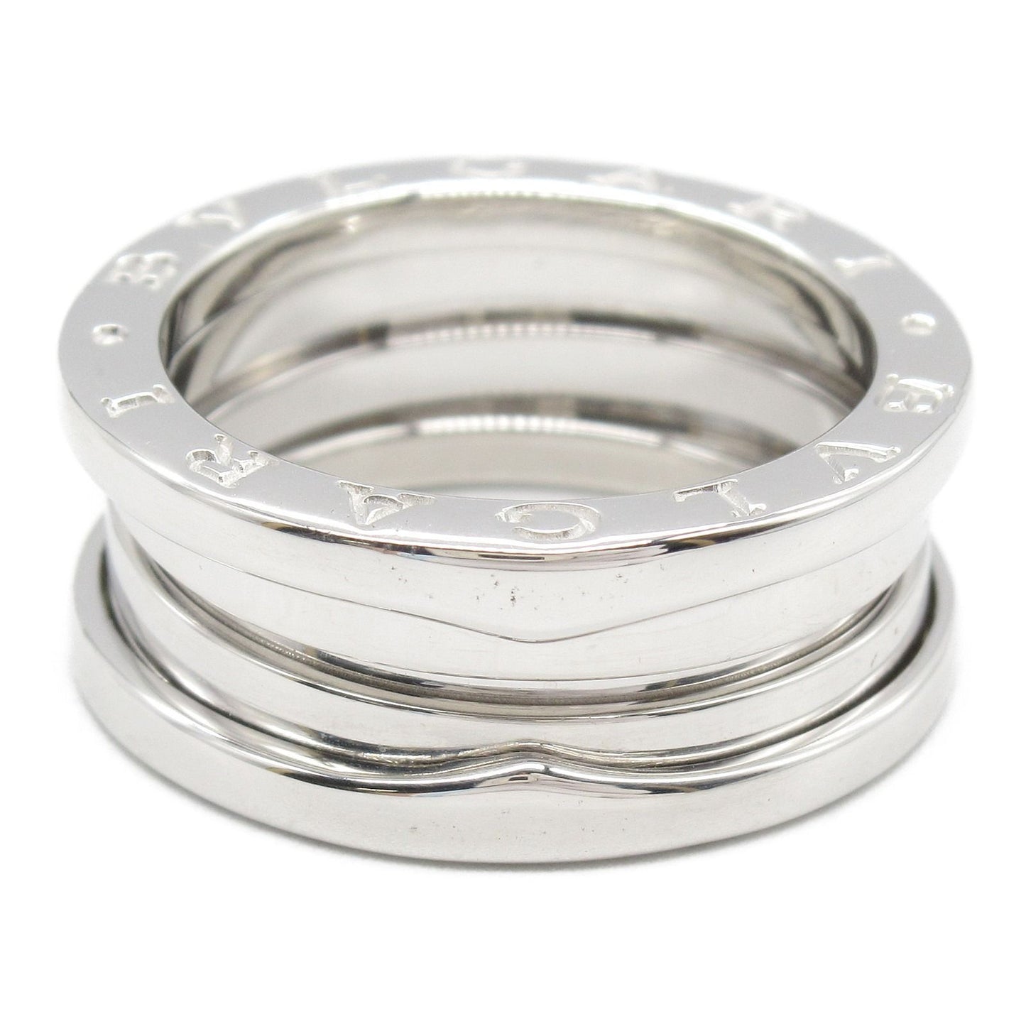 BVLGARI B-zero1 3-Band Ring in K18 White Gold - Timeless Elegance