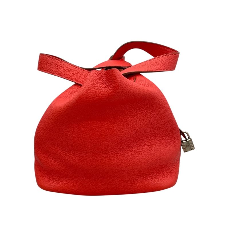 HERMES Picotin Lock MM in Rose Jaipur with Silver Hardware