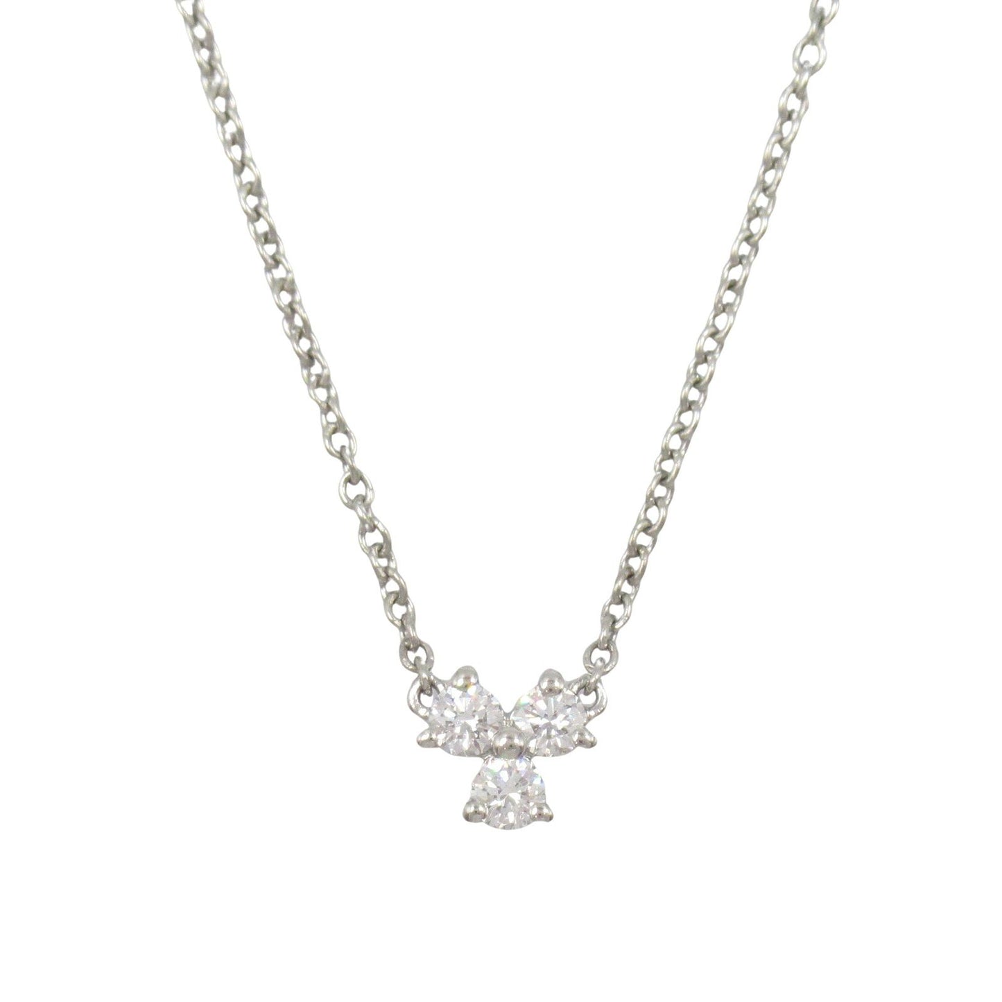 TIFFANY & CO. Aria Diamond Necklace in Platinum - 42cm