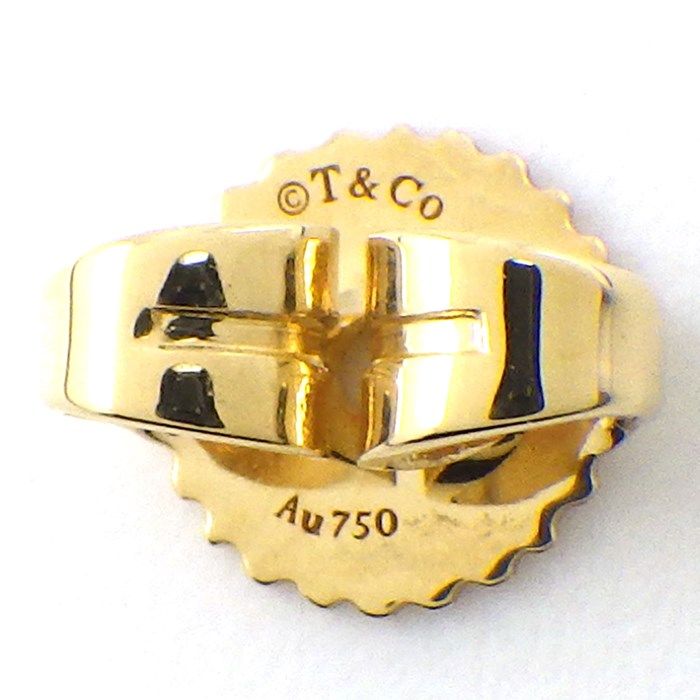 Tiffany & Co. T One Hoop Earrings with Diamonds in 18K Yellow Gold