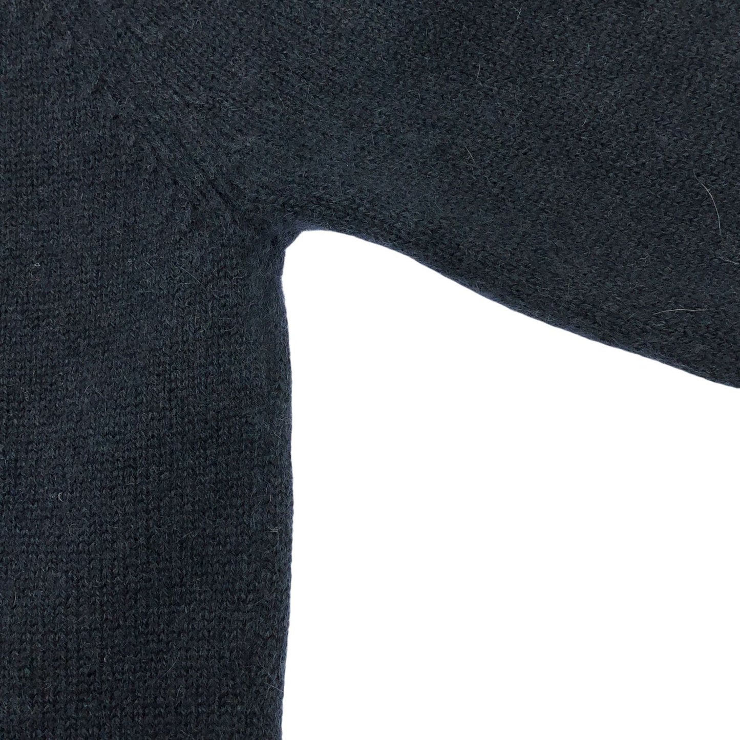 HERMES Navy Multi-Color Cashmere V-Neck Cardigan - Size S