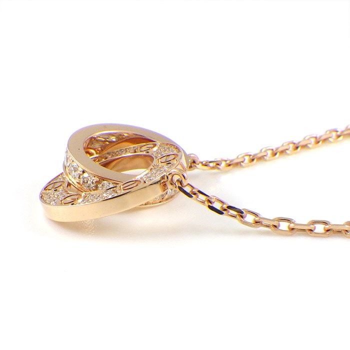 Cartier Love Necklace B7224528 with 0.30ct Diamonds in K18 Pink Gold