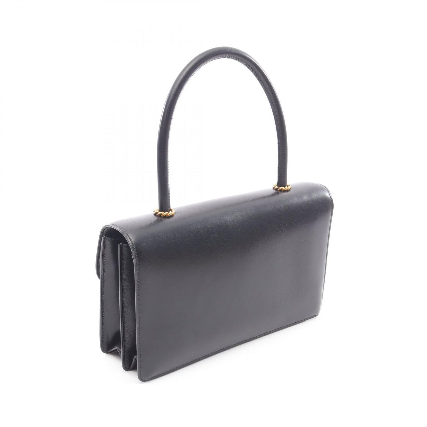 HERMES Escale Black Calfskin Handbag - Vintage Elegance