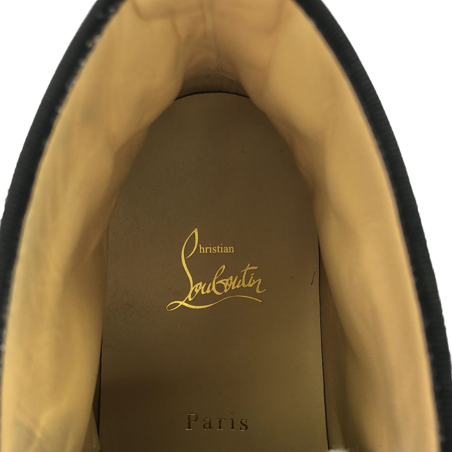 Christian Louboutin Black Suede High-Top Sneakers - Size EU 42