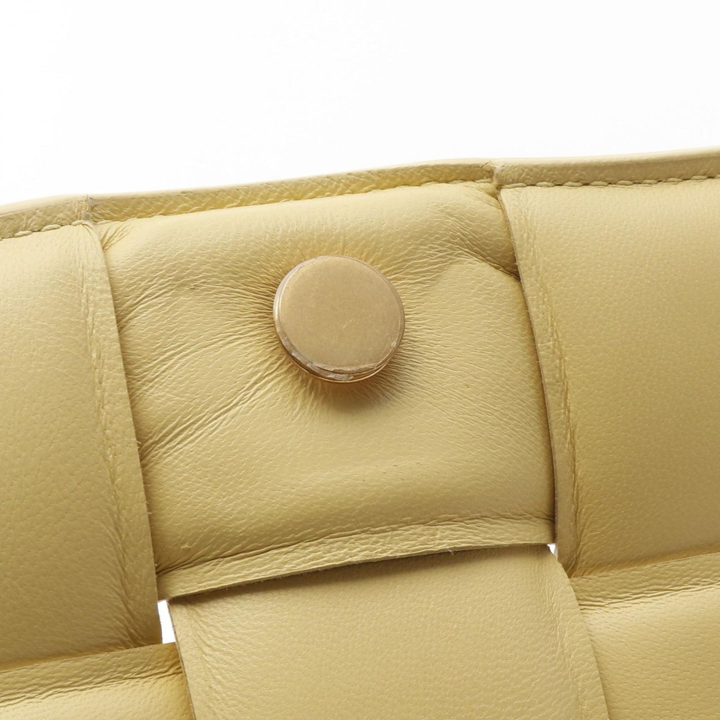 Bottega Veneta The Chain Cassette Shoulder Bag in Pastel Yellow
