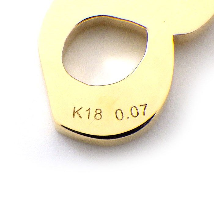 Exquisite Diamond Pendant in 18K Yellow Gold - Number 8 Motif