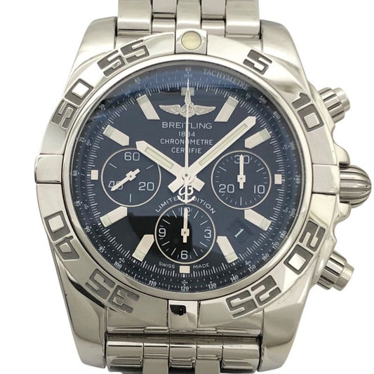 Breitling Chronomat 44 AB0111 Black SS Men's Watch - Limited Edition